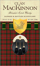 CLAN MACKINNON BLENDED SCOTCH WHISKEY BLENDED & BOTTLED IN SCOTLAND 40% ALC. BY VOL. NET CONT. 750ML