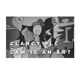 CLANCY PLC LAW IS AN ART logo