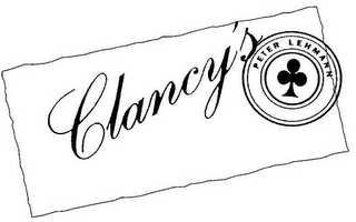 CLANCY'S PETER LEHMANN logo