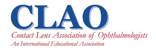 CLAO CONTACT LENS ASSOCIATION OF OPHTHALMOLOGISTS AN INTERNATIONAL EDUCATIONAL ASSOCIATION logo