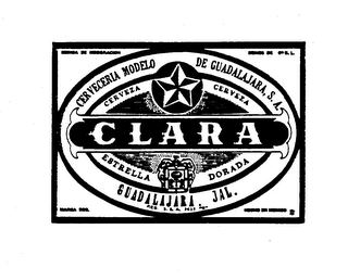 CLARA CERVEZA ESTRELLA DORADA logo