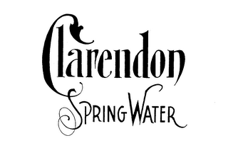 CLARENDON SPRING WATER logo