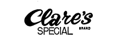 CLARE'S SPECIAL BRAND logo