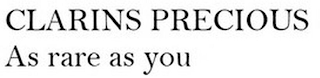 CLARINS PRECIOUS AS RARE AS YOU logo