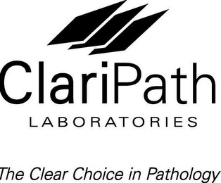 CLARIPATH LABORATORIES THE CLEAR CHOICE IN PATHOLOGY logo