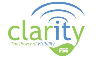 CLARITY THE POWER OF VISIBILITY FSG logo