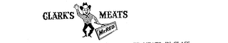 CLARK'S MEATS "MR. RED" logo