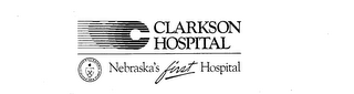 CLARKSON HOSPITAL NEBRASKA'S FIRST HOSPITAL BISHOP CLARKSON SIG. MEMORIAL HOSPITAL 1869 logo