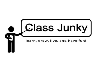 CLASS JUNKY LEARN, GROW, LIVE, AND HAVE FUN! logo