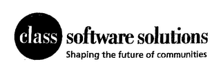 CLASS SOFTWARE SOLUTIONS SHAPING THE FUTURE OF COMMUNITIES logo