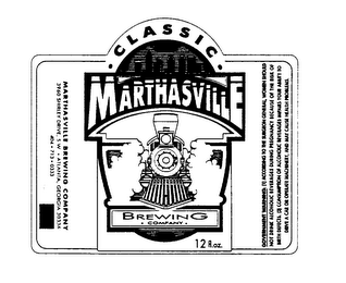CLASSIC ALE MARTHASVILLE BREWING COMPANY ATLANTA * GEORGIA logo
