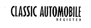 CLASSIC AUTOMOBILE REGISTER