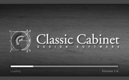CLASSIC CABINET DESIGN SOFTWARE LOADING VERSION 1.0 logo