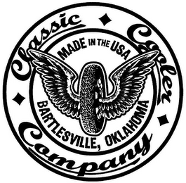 CLASSIC COOLER COMPANY  MADE IN THE USABARTLESVILLE, OKLAHOMA logo