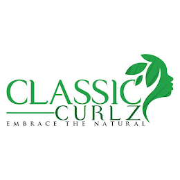 CLASSIC CURLZ EMBRACE THE NATURAL logo