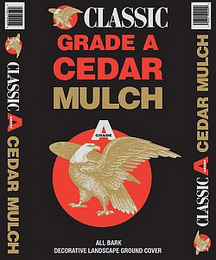 CLASSIC GRADE A CEDAR MULCH logo
