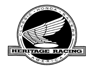 CLASSIC HONDA RACERS HERITAGE RACING AMERICA logo