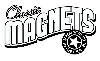 CLASSIC MAGNETS MADE WITH PRIDE IN THE USA logo