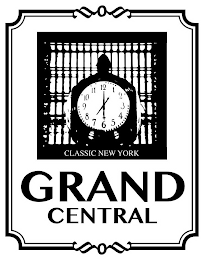 CLASSIC NEW YORK GRAND CENTRAL 1 2 3 4 5 6 7 8 9 10 11 12 logo
