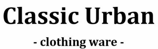 CLASSIC URBAN CLOTHING WARE logo