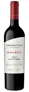 CLASSICS ARGENTINA CLASSICS MALBEC 1.200 M ALTITUDE BORN IN THE ANDES BY STEPHEN PAUL FAMILY WINEMAKING  CLASSICS logo