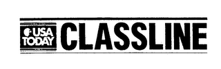 CLASSLINE USA TODAY THE NATION'S NEWSPAPER VIA SATELLITE logo