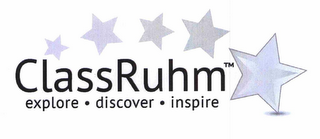 CLASSRUHM EXPLORE ·DISCOVER · INSPIRE logo