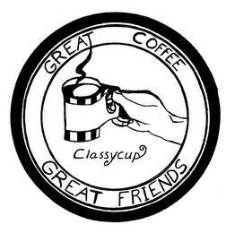 CLASSYCUP GREAT COFFEE GREAT FRIENDS logo