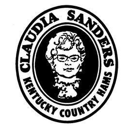 CLAUDIA SANDERS KENTUCKY COUNTRY HAMS logo