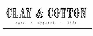 CLAY & COTTON HOME · APPAREL · LIFE logo
