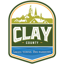 CLAY COUNTY SMALL TOWNS. BIG PASSIONS. logo