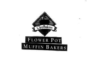 CLAYBAKERS FLOWER POT MUFFIN BAKERS logo