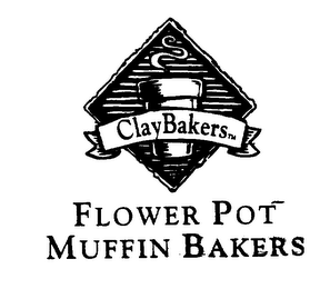 CLAYBAKERS FLOWER POT MUFFIN BAKERS logo