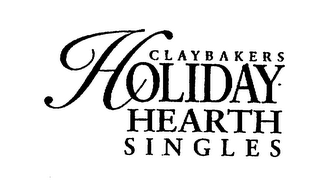 CLAYBAKERS HOLIDAY HEARTH SINGLES logo
