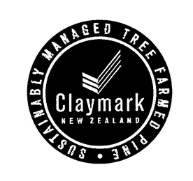 CLAYMARK NEW ZEALAND SUSTAINABLY MANAGED TREE FARMED PINE logo