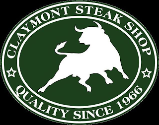 CLAYMONT STEAK SHOP QUALITY SINCE 1966 logo