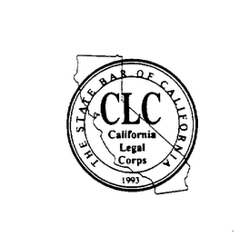 CLC CALIFORNIA LEGAL CORPS THE STATE BAR OF CALIFORNIA 1993 logo