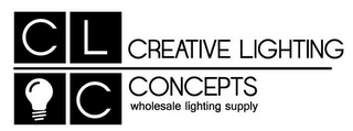 CLC CREATIVE LIGHTING CONCEPTS WHOLESALE LIGHTING SUPPLY logo