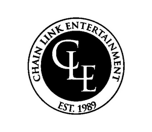 CLE CHAIN LINK ENTERTAINMENT EST. 1989 logo