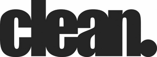 CLEAN. logo