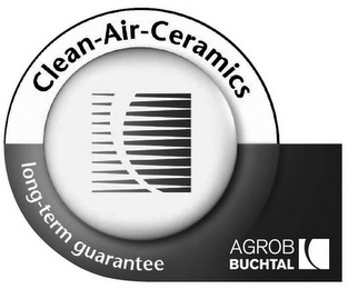 CLEAN-AIR-CERAMICS LONG-TERM GUARANTEE AGROB BUCHTAL logo