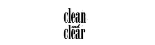 CLEAN AND CLEAR logo