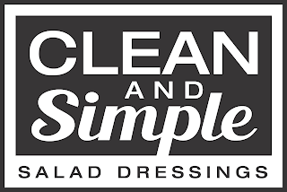 CLEAN AND SIMPLE SALAD DRESSINGS logo