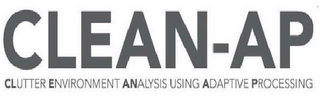 CLEAN-AP CLUTTER ENVIRONMENT ANALYSIS USING ADAPTIVE PROCESSING logo