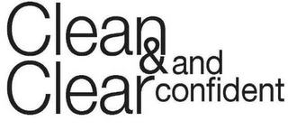 CLEAN & CLEAR AND CONFIDENT logo