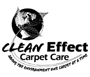 CLEAN EFFECT CARPET CARE SAVING THE ENVIRONMENT ONE CARPET AT A TIME logo