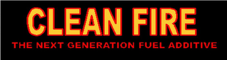 CLEAN FIRE THE NEXT GENERATION FUEL ADDITIVE logo
