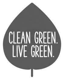 CLEAN GREEN. LIVE GREEN. logo