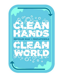 CLEAN HANDS CLEAN WORLD RECYCLED SOAP + PEOPLETOWELS logo