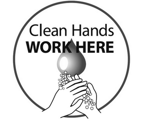 CLEAN HANDS WORK HERE logo